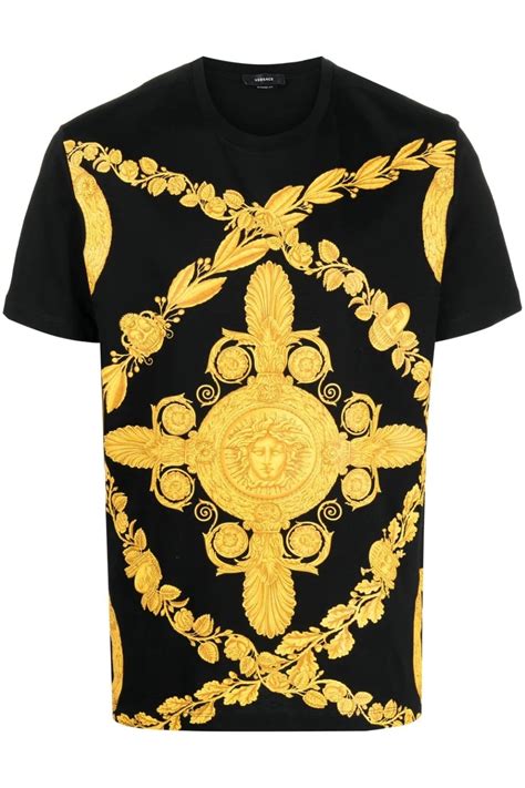 versace t shirts cheap free shipping|farfetch versace shirts.